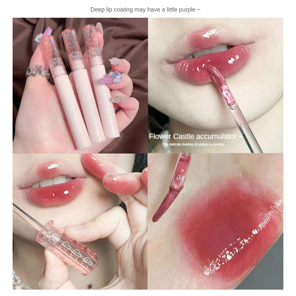 Groothandel Lipgloss Hydraterende Crème Make-Up Transparante En Glanzende Textuur Lipgloss Cosmetica Non-Stick Cup Lip Glazuur