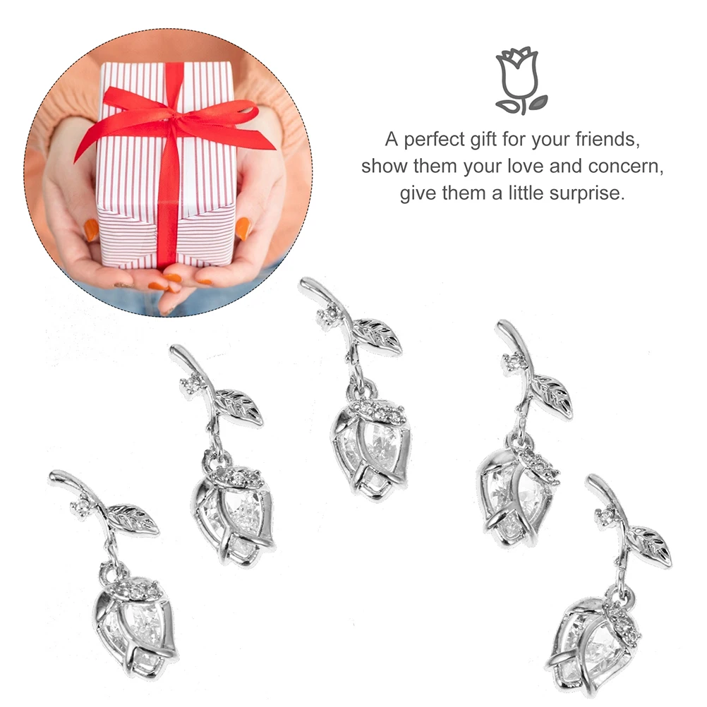 

2Pcs Nail Art Rose Decoration Premium Material Safe Healthy Use Distinctive DIY Nail Crafting Manicure Decor Manicure Decor