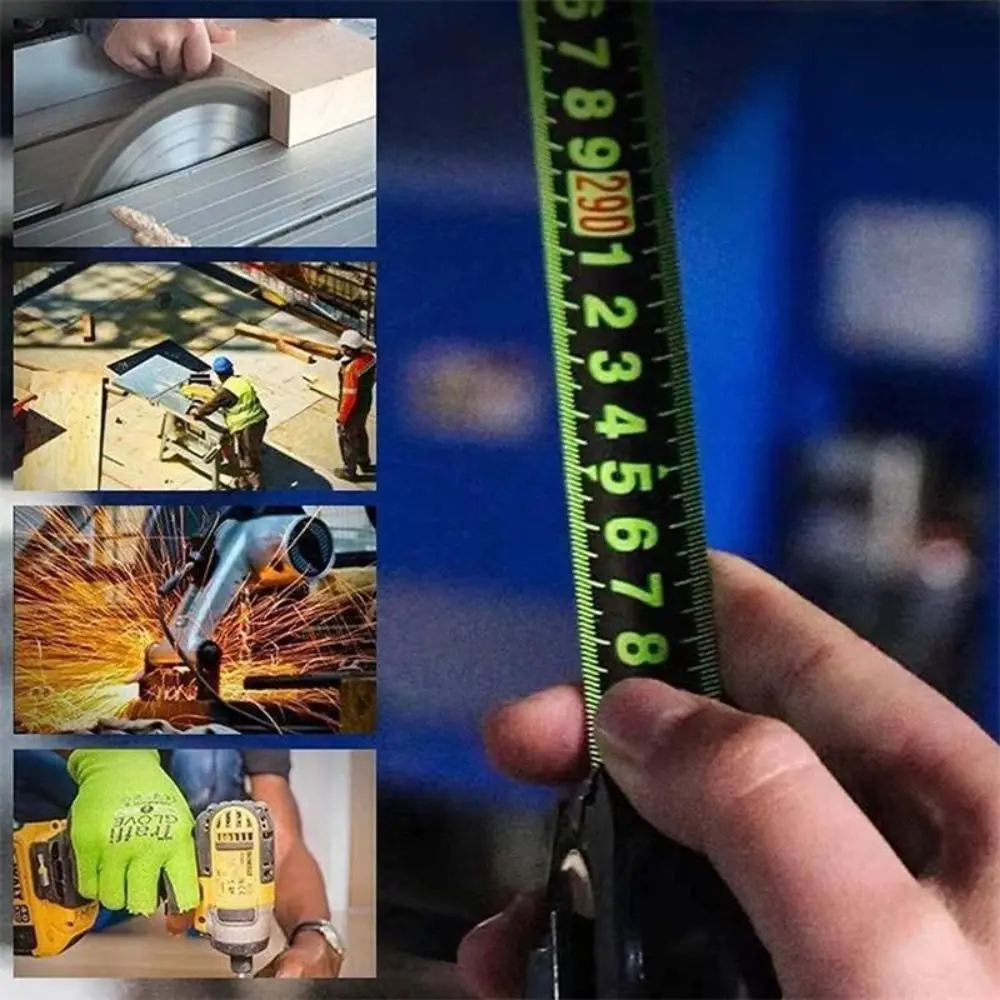 Fluorescent Steel Tape Measure Precision Measuring Tape 5/7.5/10 Metric Measure