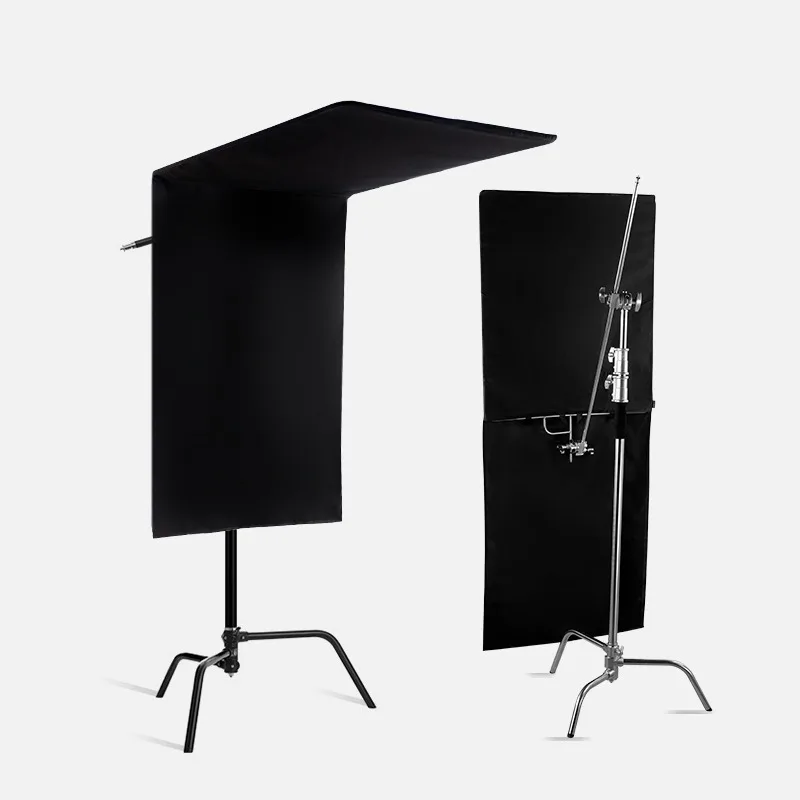 

Photography Large 75 * 90m Black Flag Board Frame Blackout Cloth Curtain Film and Television Studio Portrait Background