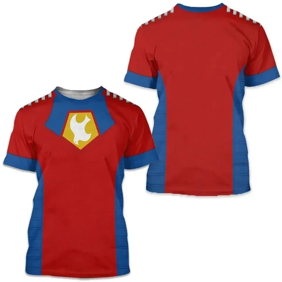 Peacemaker Superhero Costume T-Shirt | 3D Unisex Halloween Cosplay Tee The 2025 New 3d Tshirt Quickly Drying Comfortable