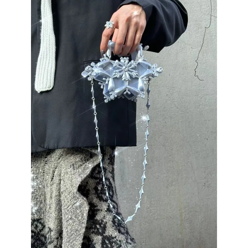 Snowflake bags, new products, Christmas and winter mini fashion handbag trends