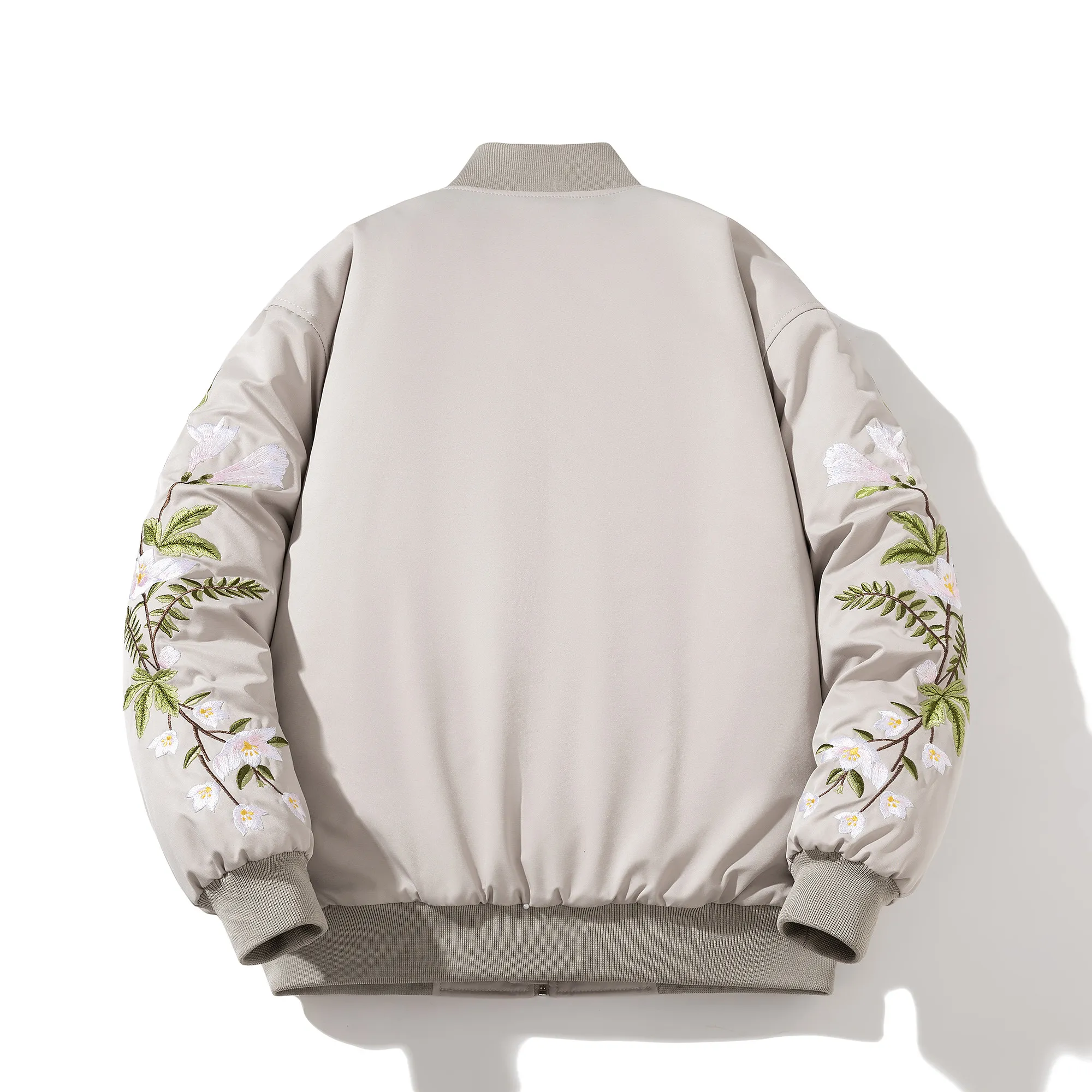 Embroidered Quilted Baseball Uniform Pilot Jacket Cotton-Padded Coat for Men and Women Couple Thickened Cotton Padded