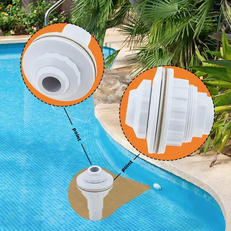 Kit de chorros de retorno para piscina, salida de retorno completa para piscina, montaje de globo ocular, sello seguro y fácil