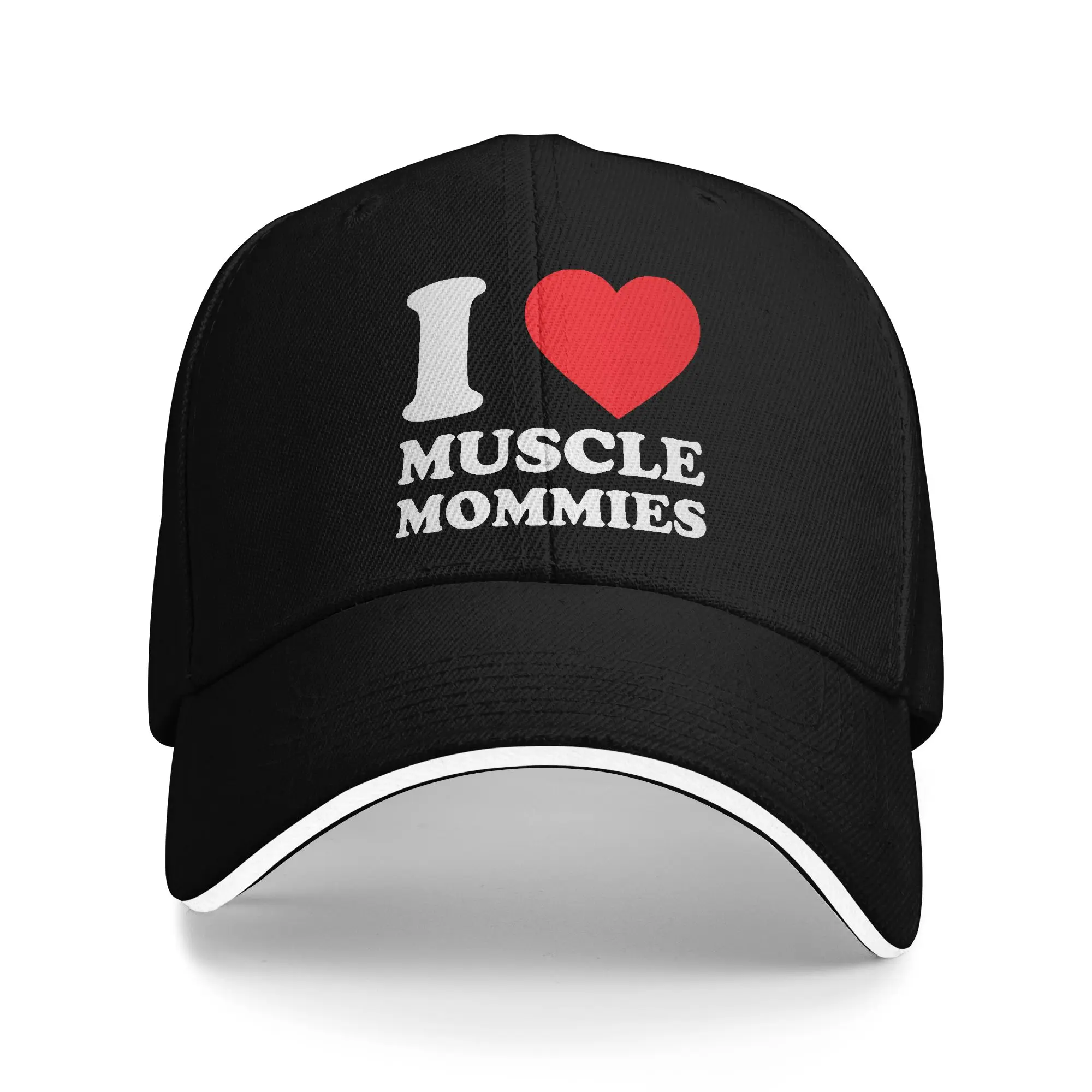 Summer I Love Muscle Mommies Funny I Heart Muscle Mommy Baseball Cap  Hunting Camping y2k Sun Trucker Hat Couple Baseball Caps