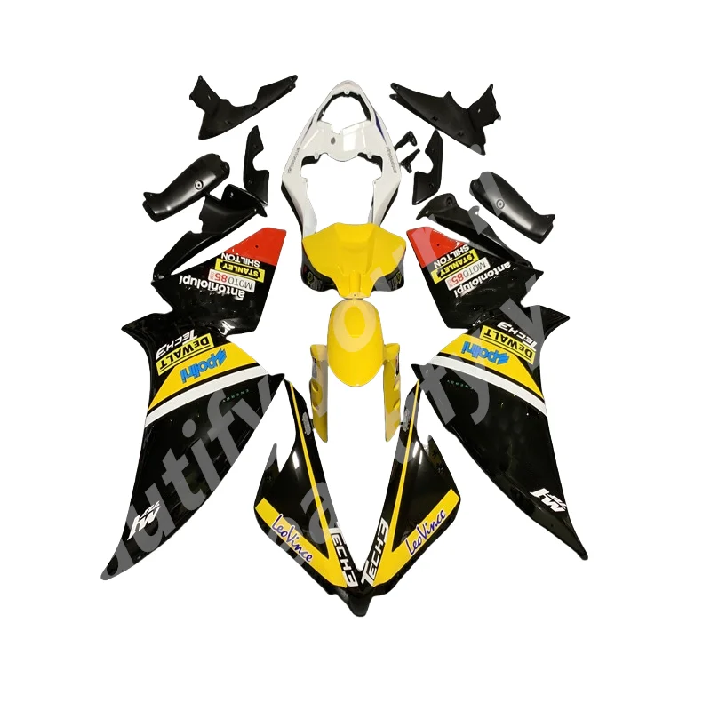 Rebuilding Fairing Kit for Yamaha YZF R1 09-14 yellow black white Motorcycle Plastic Fairngs R1 2009 2010 2011 2012 2013 2014