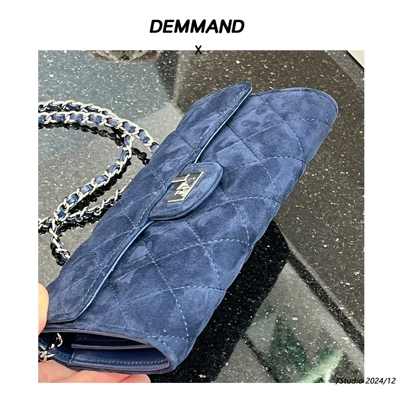 جلد طبيعي متجمد Argyle تويد نمط سلسلة حقيبة صغيرة تنوعا Crossbody محفظة نسائية للعملات المعدنية حقيبة محمولة العصرية لينة البوليستر لين