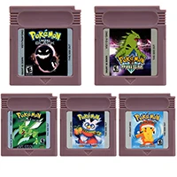 GBC kartridż z grą 16-bitowa konsola do gier wideo karta Pokemon seria pryzmat przerażające czarne winogrona boże narodzenie dla GBC/GBA/SP