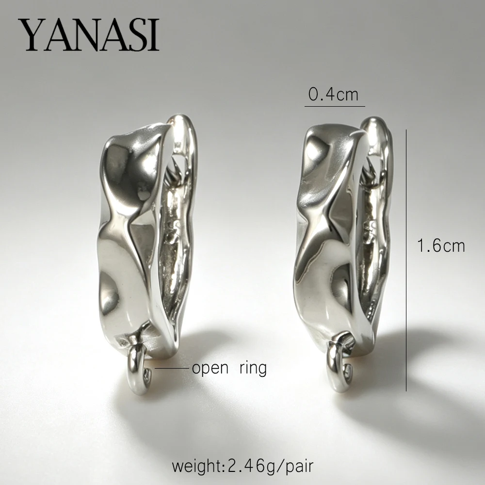 Verschiedene Stile, klassische Ohrringhaken, Verschlüsse, antiallergisch, 18 Karat vergoldet, Schmuckzubehör für die Herstellung von Schmuck im DIY-Stil. – Detail 7