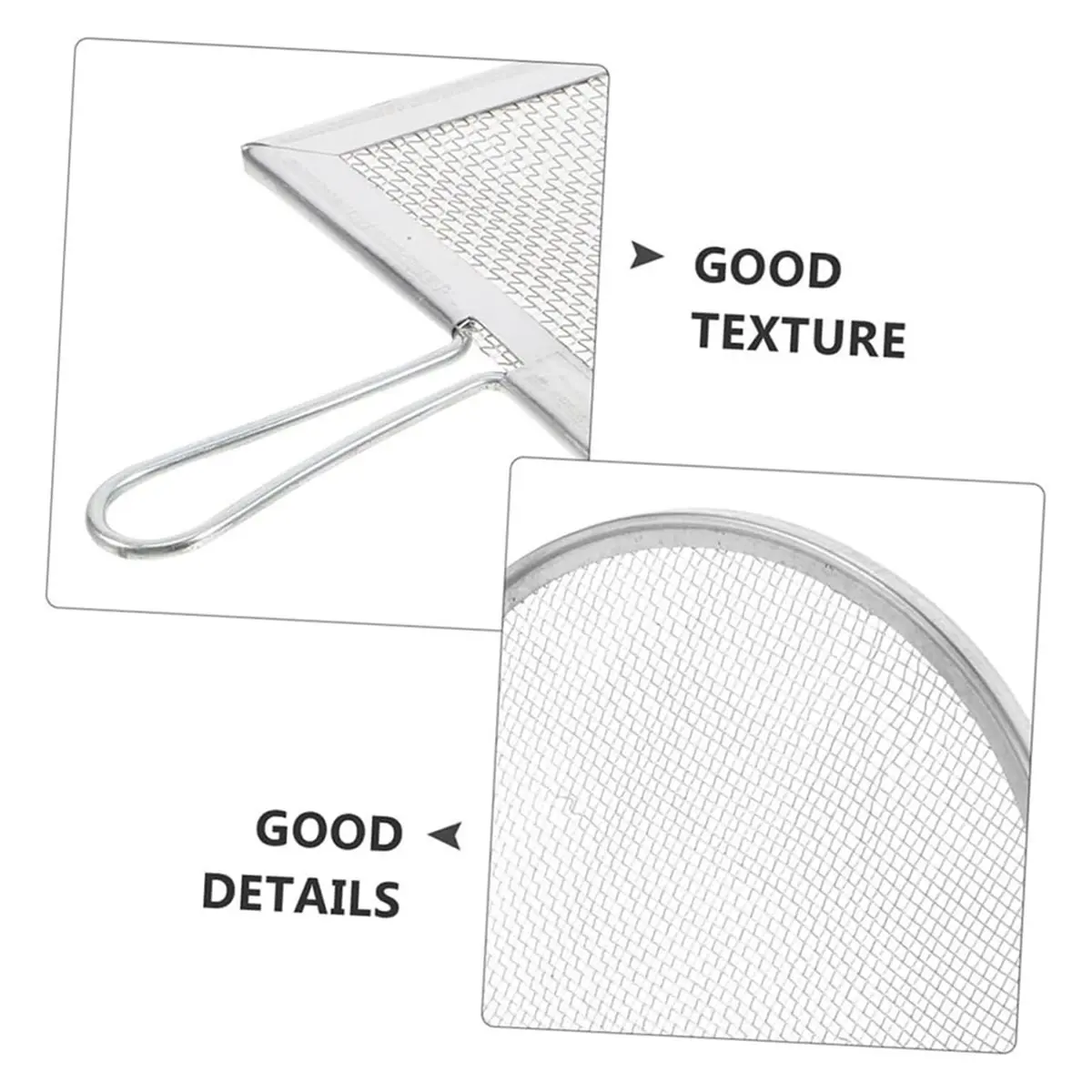 مجموعة أدوات فخار من الفولاذ المقاوم للصدأ مكونة من 3 قطع - غربال التربة وفلتر طلاء السيراميك للنحت الفعال