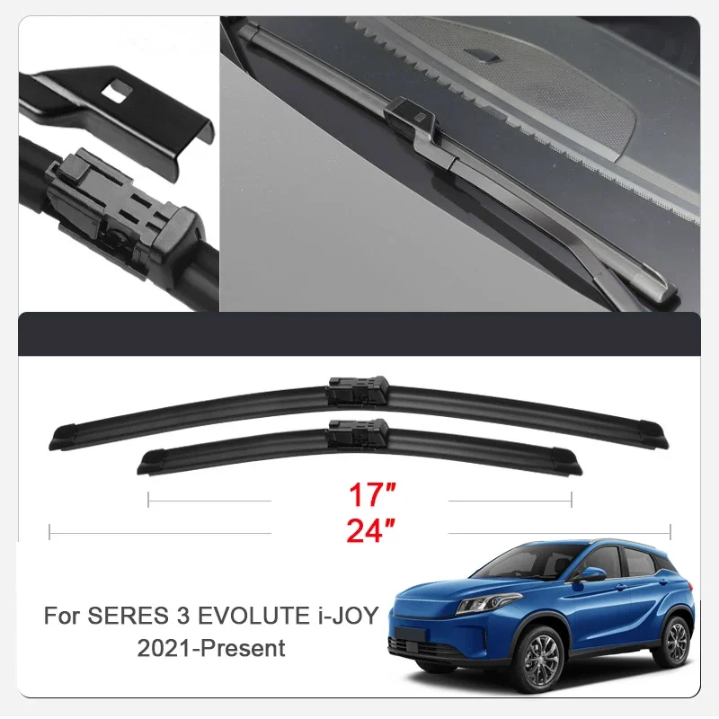 

2PCS Car Blade Windshield Wiper For SERES AITO M5 M7 M9 LUXEED R7 S7 SERES 3 EVOLUTE i-JOY SERES 5 SF5 EVOLUTE i-JET STELATO S9