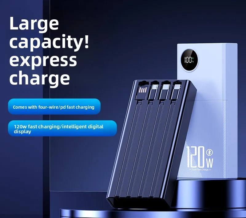 

Внешний аккумулятор (Power Bank) 20W 30000mAh 20000mAh 10000mAh для iPhone, Huawei, Xiaomi, Samsung – портативное зарядное устройство