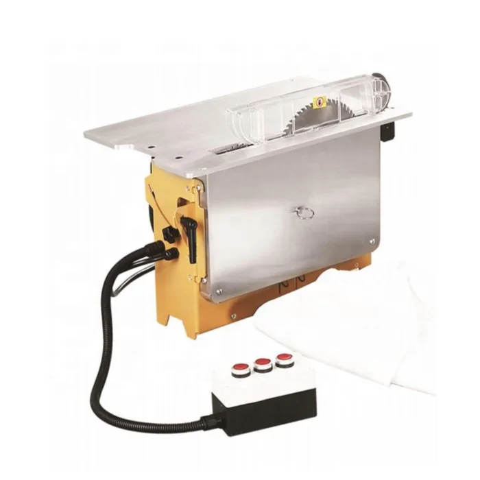 Mini Small 45/90 Degree Angle Double Saw Blades Wood Panel Cutting Circular Saw Head Woodworking Table Cutter Saw Machine