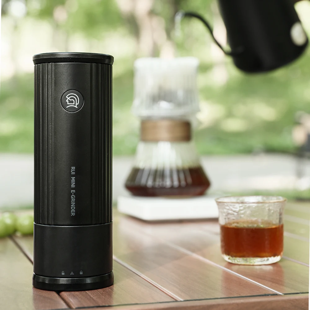 zeroHero Compact Electric Coffee Grinder 35mm Conical Burr 18g Bean Chamber USB C Charging Auto Stop Mini Mill for Travel Office view 5
