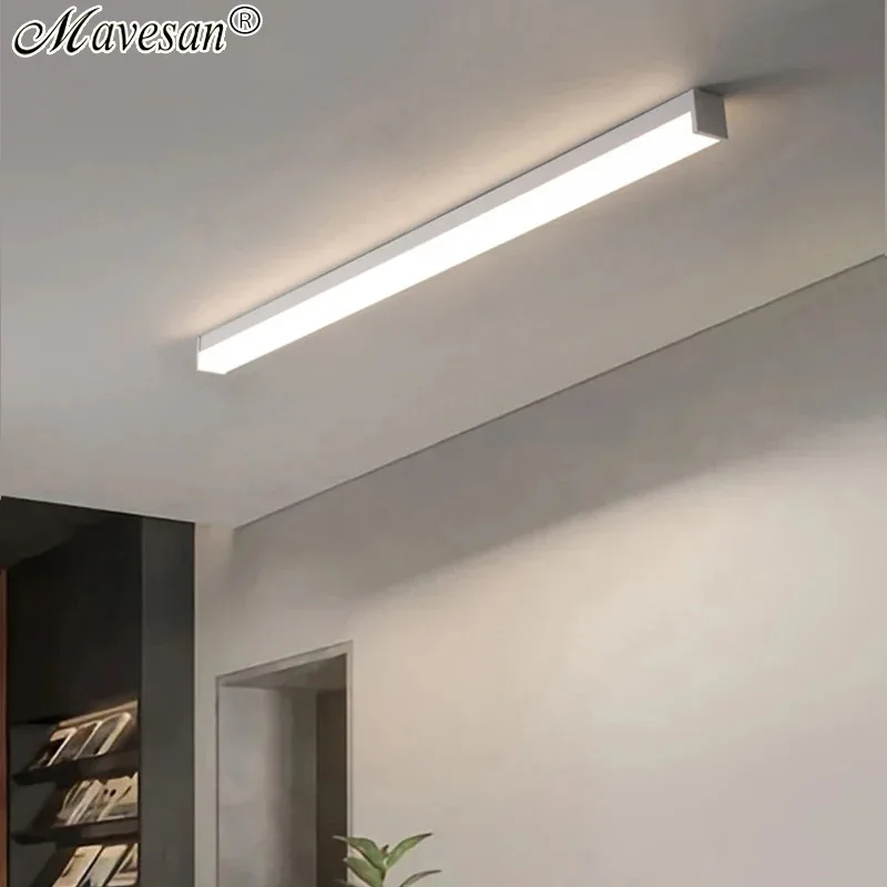 Modern Balcony Led Ceiling Lights Long Strip LED Aisle Lamp For Bedroom Dining Living Room Cloakroom Porch Lsland Kitchen Decor