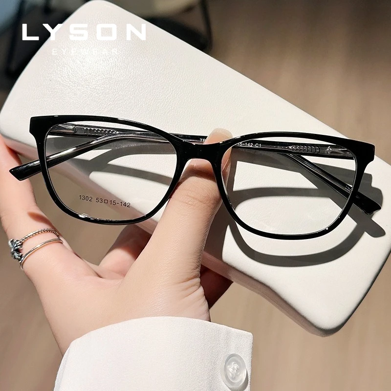 LYSON مستطيل نظارات للقراءة WomenBlue الضوء حجب وصفة طبية النظارات البصرية المضادة للانعكاس نظارات طبية عدسة
