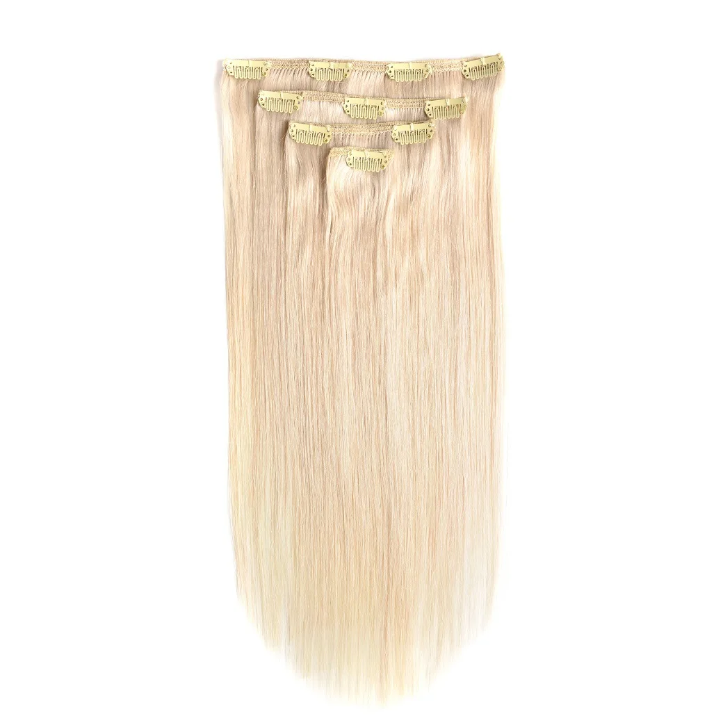 Wig, wig, female straight hair clip, four-piece hair set, wig seamless hair extension