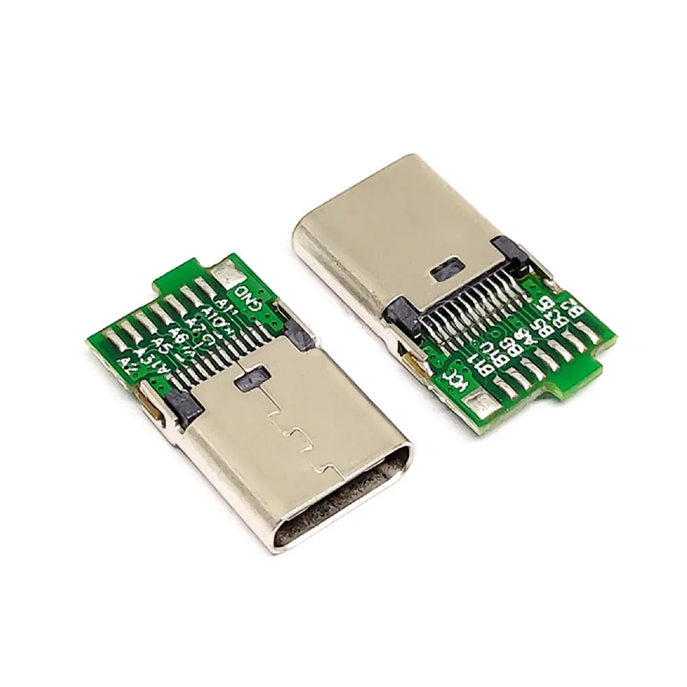 1 szt. TYPE-C żeńska podstawa z tablicą danych wysoki prąd złącze USB C 24P DIY Flash wtyczka ładowania szybki Port ładowania długość 9.3mm — zdjęcie 5