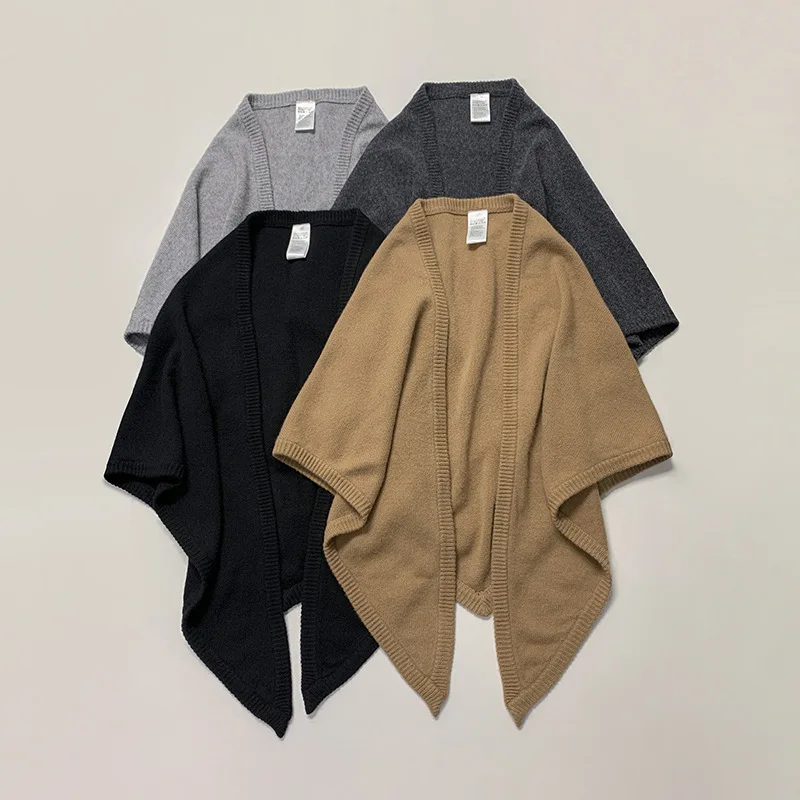 

Niche Soft Cashmere Triangular Design Shawl Scarf Extra Long Extra Large Grain Texture Large Shaw