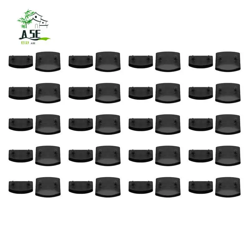 

A05E-40 шт. мебельный аксессуар, пластиковые планки для кровати, торцевые заглушки, держатели для крепления деревянных рейвов, каркас скелета доски для кровати