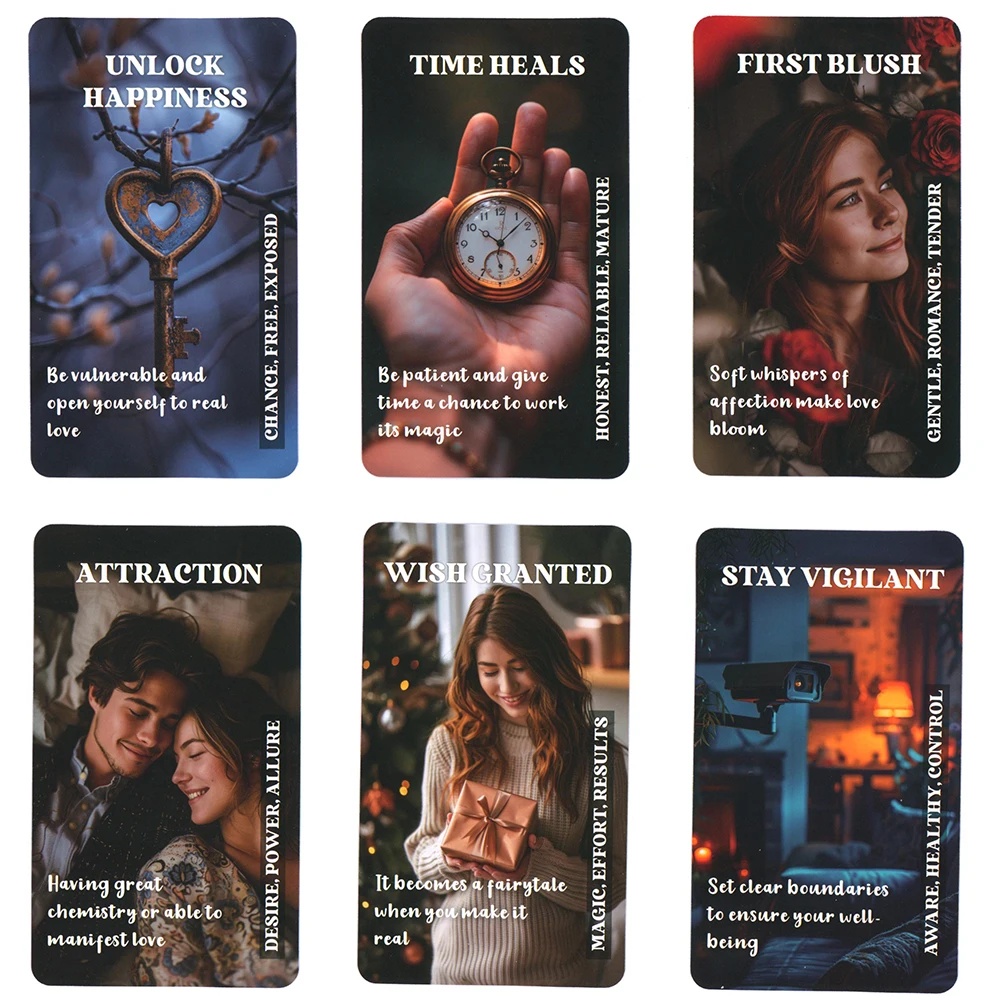 Sweet Love Tea Oracle Cards 12x7cm 78-cards Prophecy Tarot Deck Keywords in Box 400 GSM Paper English Version Taro