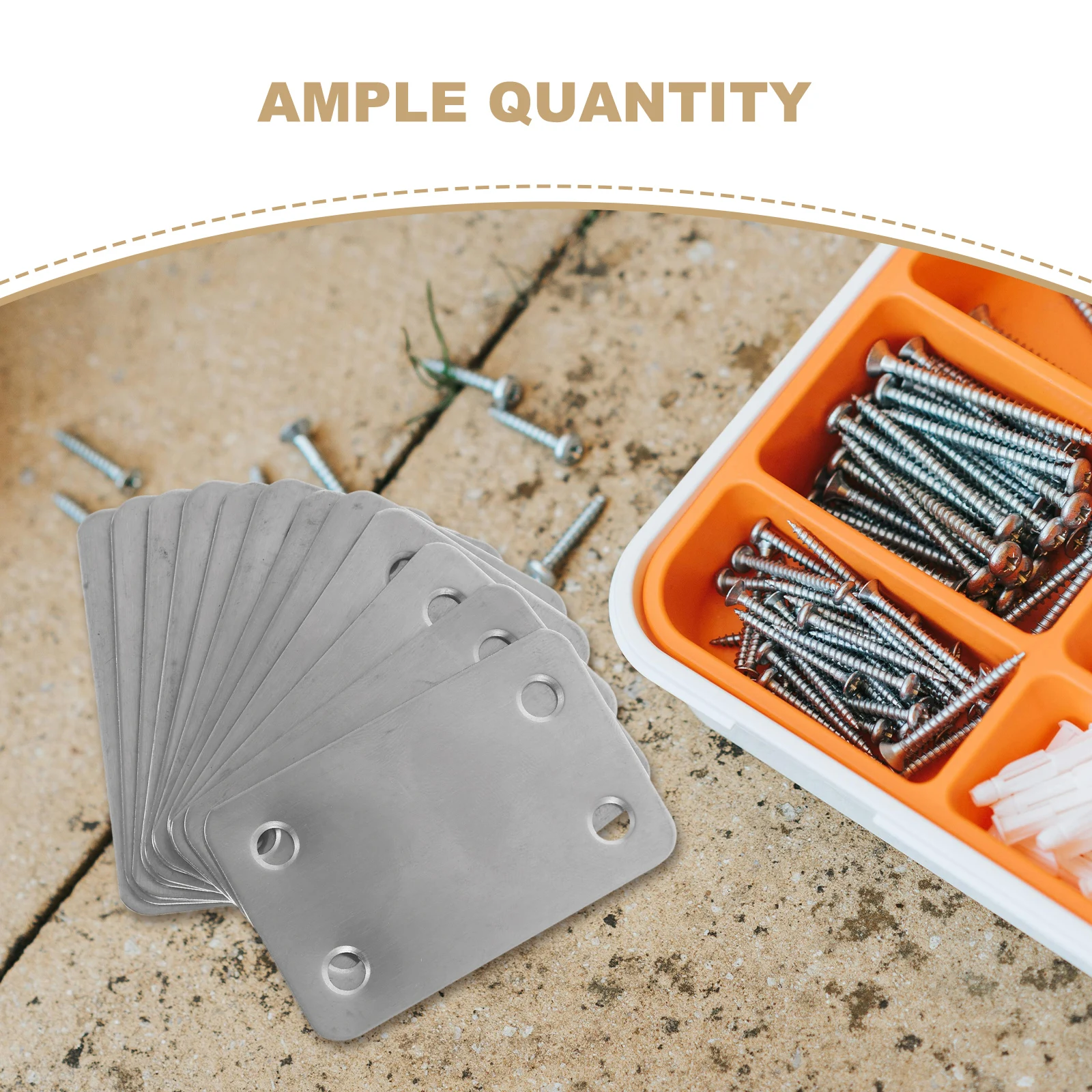 

12pcs Stainless Steel Brackets 2 4x1 5Inch Silver Mending Plates for Wood Furniture 60x40x2mm Straight Support Angle