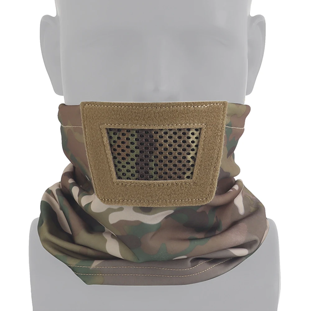 Tactical Scarf Half Face Mask Breathable Outdoor Hunting Camping Fishing Neck Sun Protection Airsoft Shooting Sport Cycling Mask