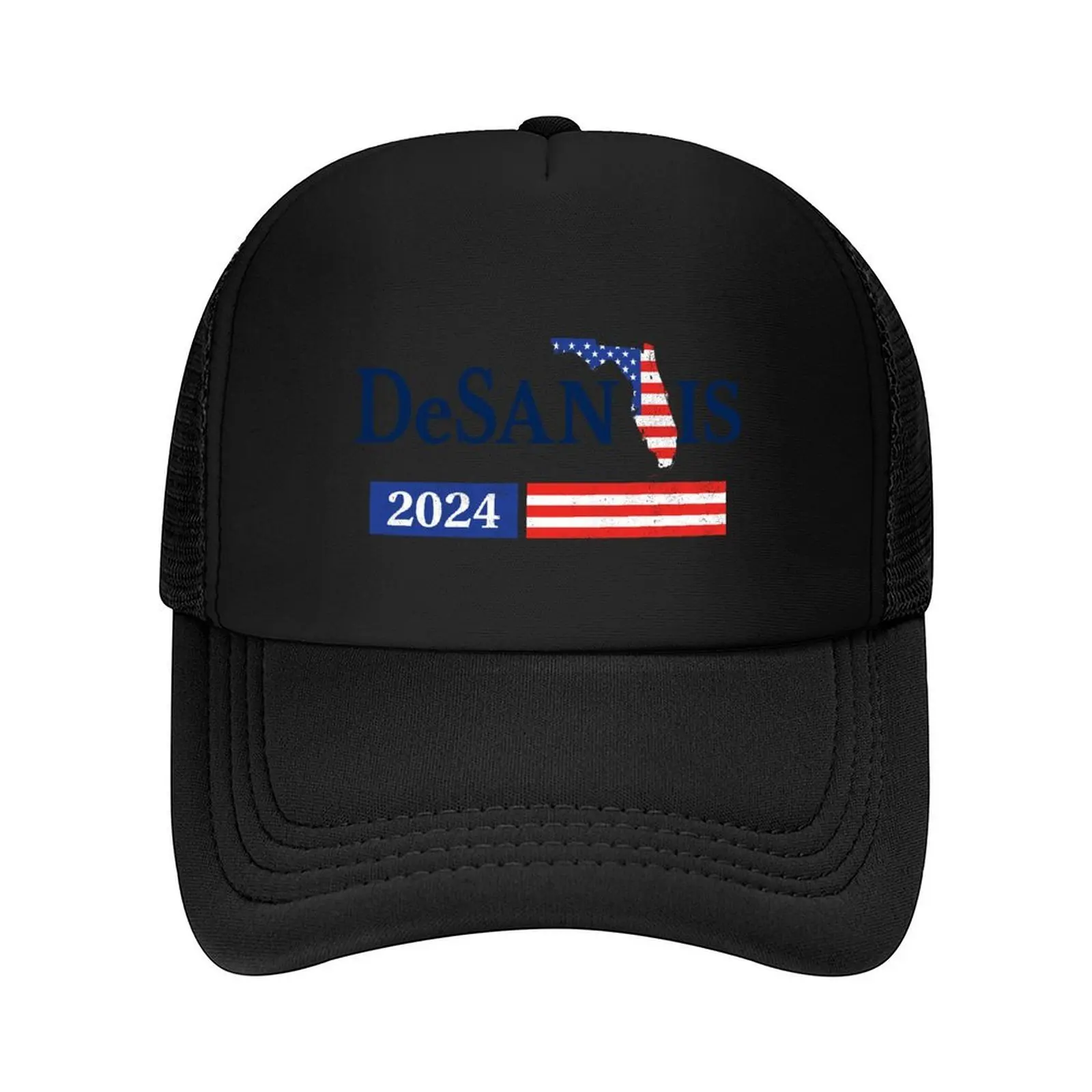 

Ron Desantis 2024 President Make USA Florida USA Flag Distressed Baseball Cap Military Tactical Cap funny hat Boy Child Women's