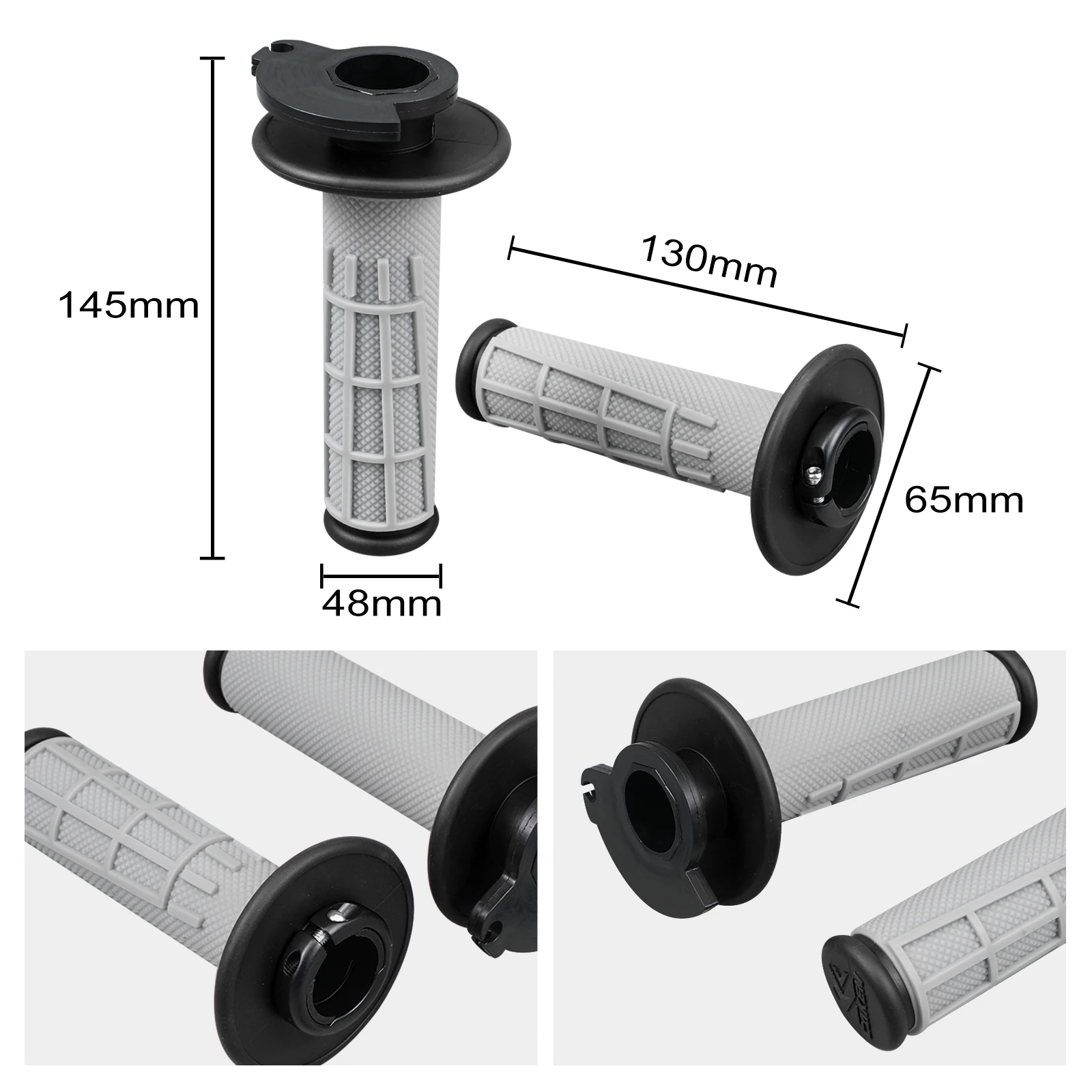 Handlebar Lock-on Grips Throttle Tube For Husqvarna TE 300 TE250 FE250 FE350 FE450 FE501 TX300 TC125 TC250 2014-2022