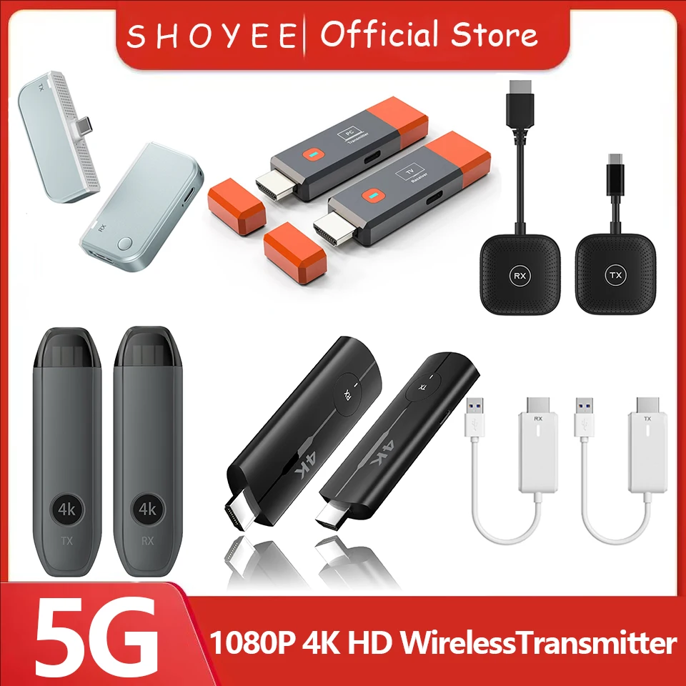 

50M 5GWifi-совместимый беспроводной передатчик и приемник Tpye C, выход 1080P при 60 Гц, сверхнизкая задержка Plug & Play для игрового кинотеатра