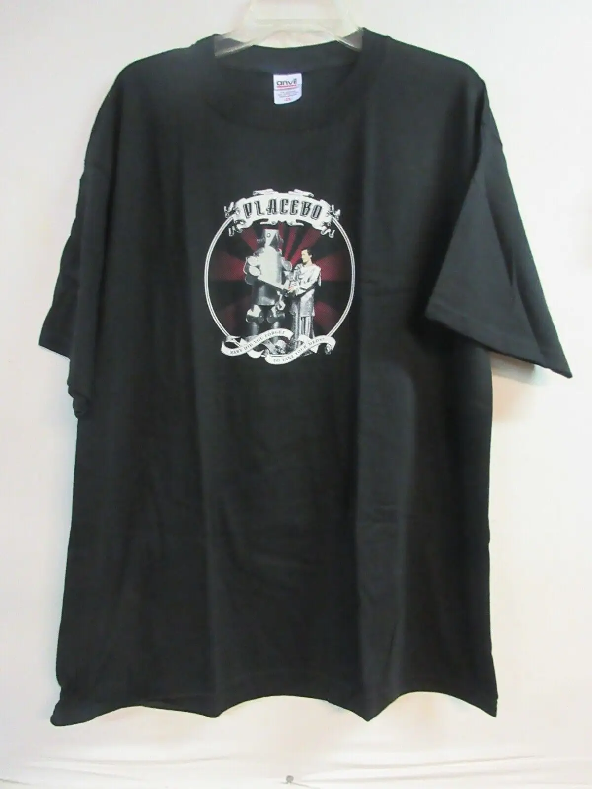 

Официальная футболка с плацебо-группой MERCH YOUR MED'S 2007, футболка с музыкальным концертом, 2XL / XXL