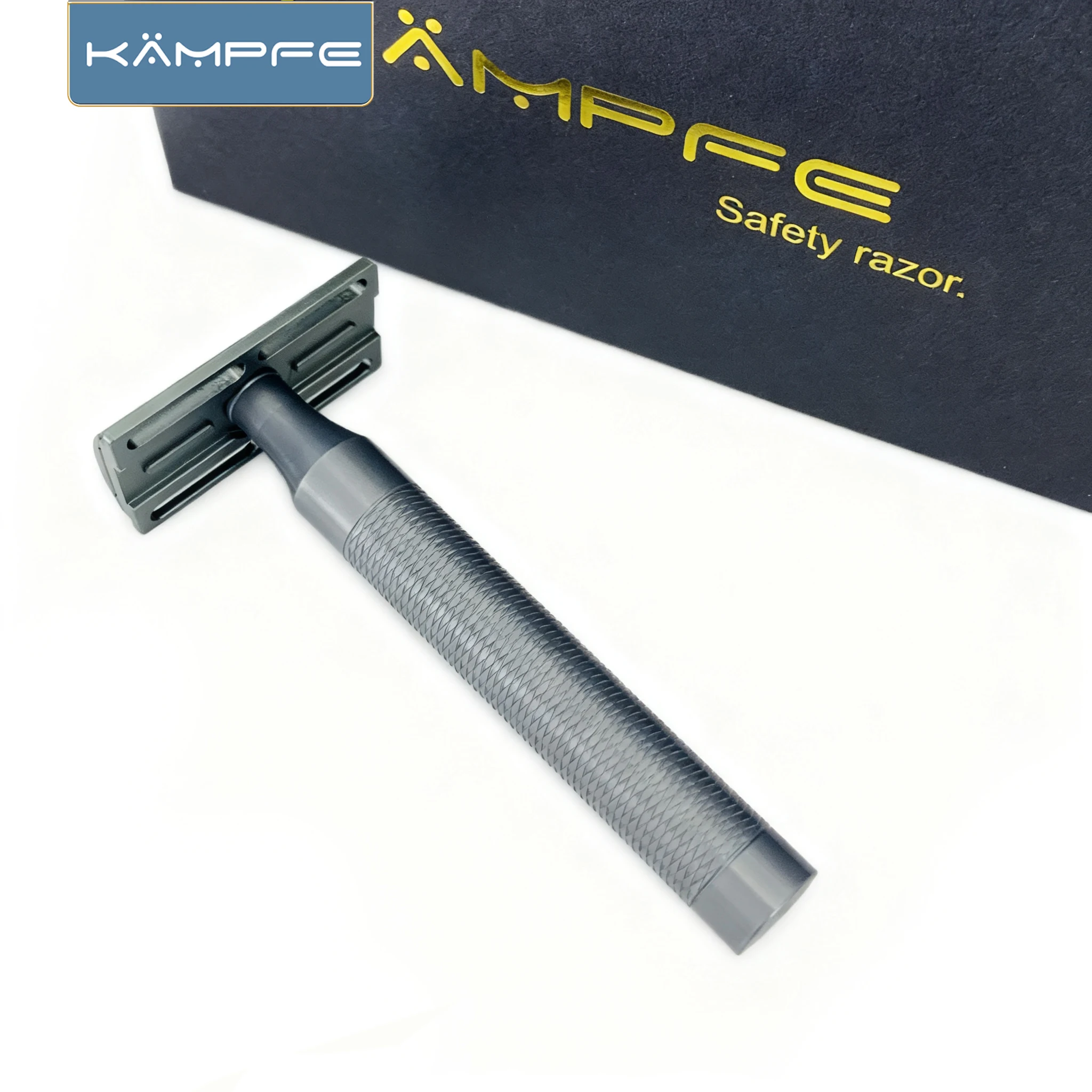 KAMPFE Aluminum high quality shaving razor safety razor for men,Non-Slip Razor Grip  replaceable blade razor machine
