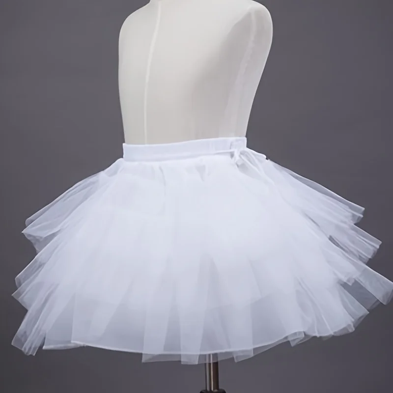

Adjustable Waistband Petticoat for Girls - No-Hoop Princess Underskirt Support, Perfect for Performances