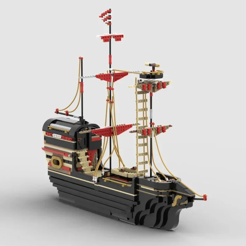 Bloques de construcción Moc, modelo de barco militar, tecnología de velero clásico, bloques modulares, regalos, juguetes para niños, conjuntos DIY de montaje