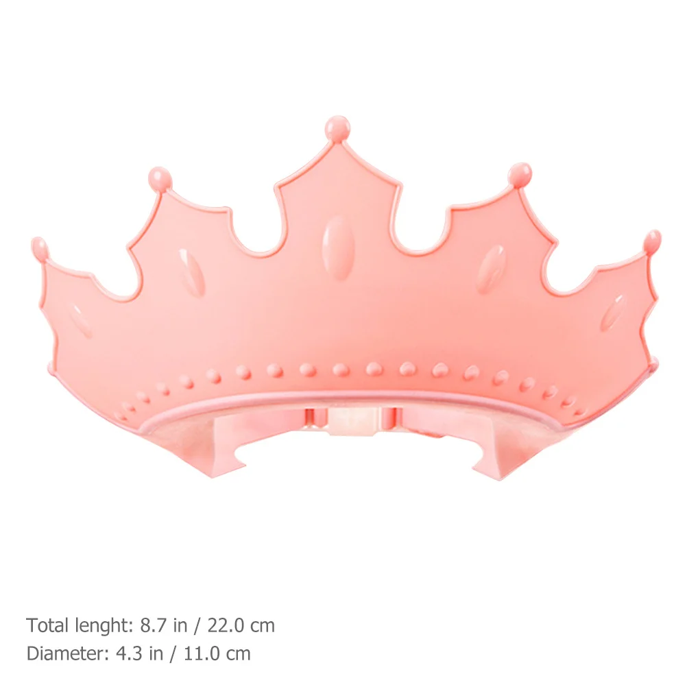 Kids Washing Hair Hat Adjustable Crown Shape Waterproof Shampoo Hat Protects Eyes Ears from Water Shampoo Ideal for Children's