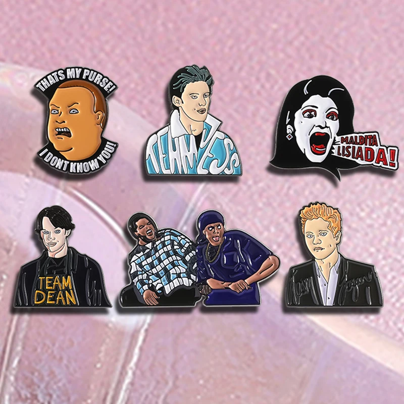 Cartoon Anime Character Boys Enamel Pin Custom Anime Movies Role Metal Brooch Lapel Backpack Badge Jewelry Gift for Friends Kids