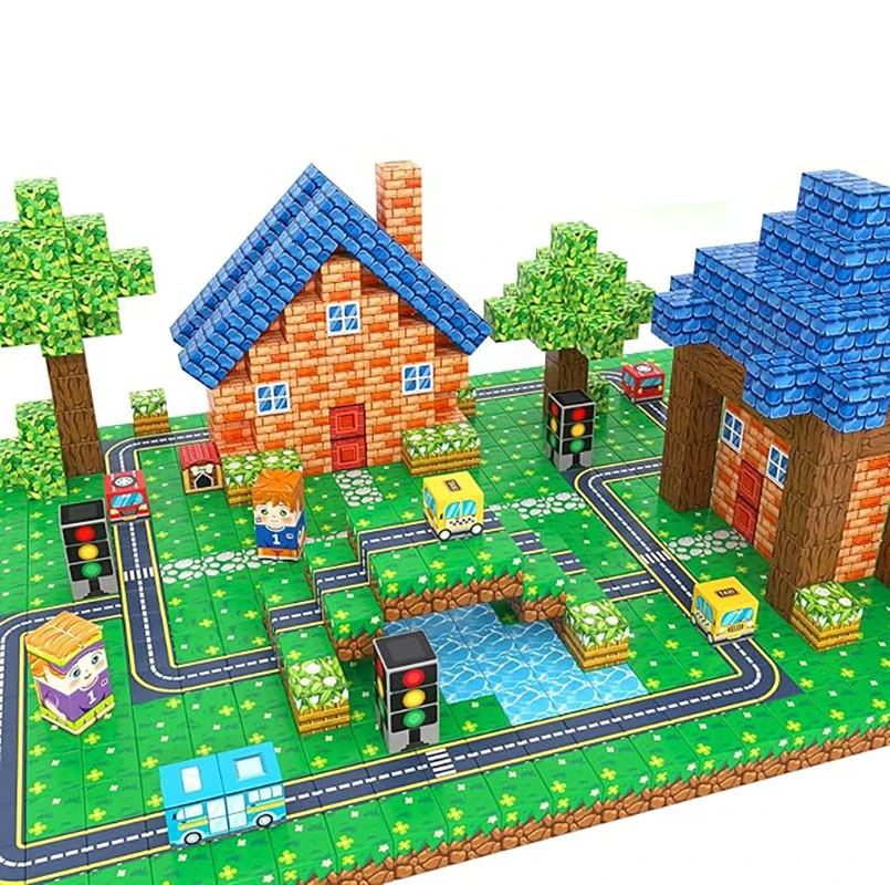 

Magnetic Building Blocks Set - Puzzle Toy, Exercise Thinking Logic, A Birthday Gift for Children