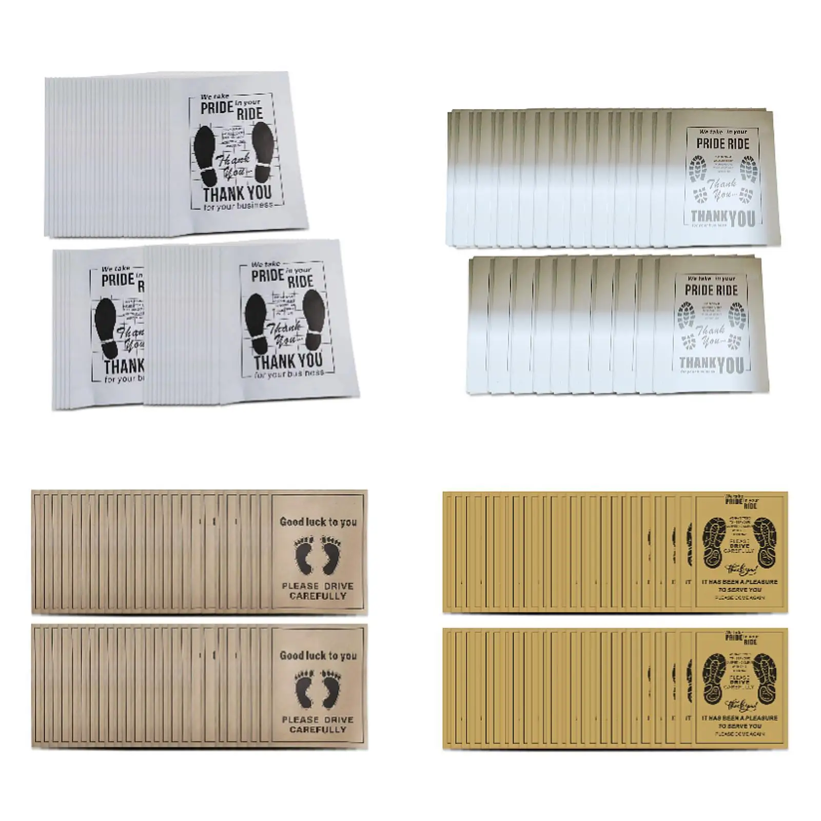 50 szt. Papierowa mata podłogowa do samochodu Uniwersalne wodoodporne akcesoria do wnętrz samochodowych Jednorazowe automatyczne podkładki pod stopy do taksówek Hotel