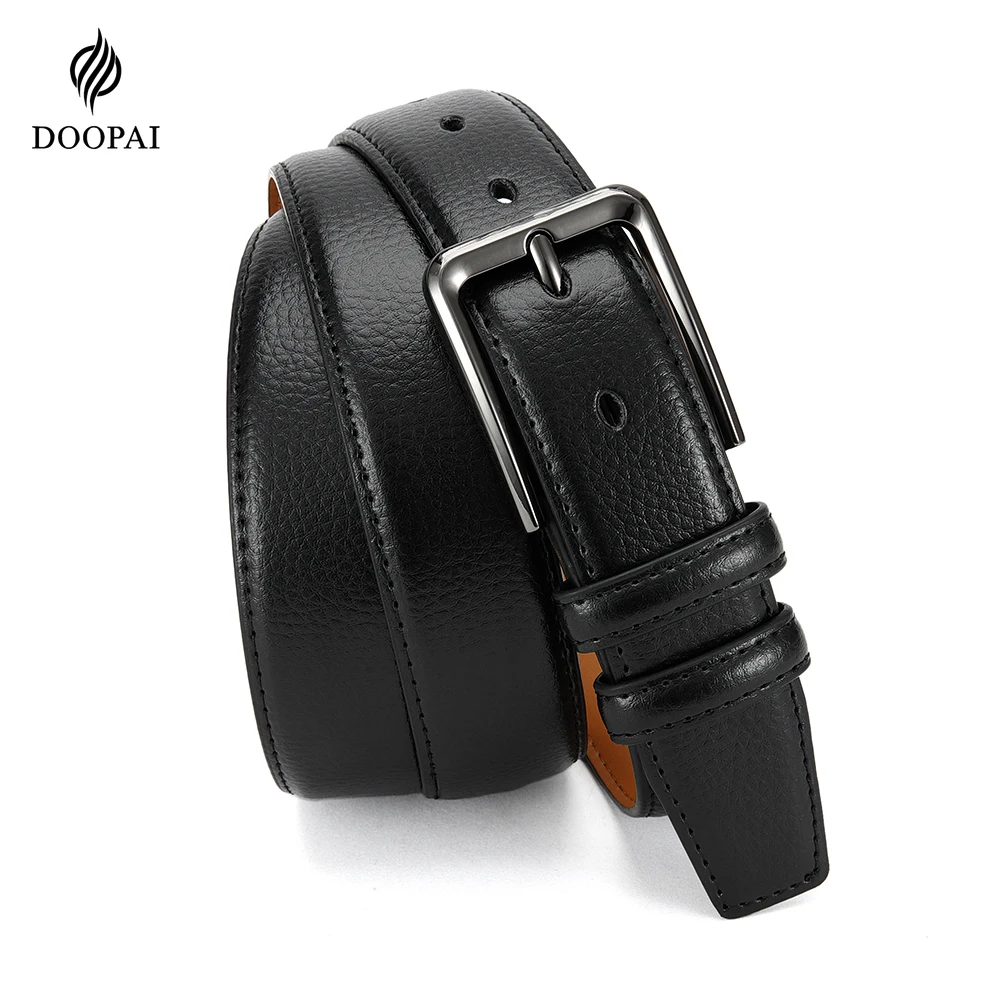 

Men Belts High Quality Genuine Leather LONG Large Pin Buckle Metal Automatic Buckle Male Belts Strap Mal 115cm 135cm Size