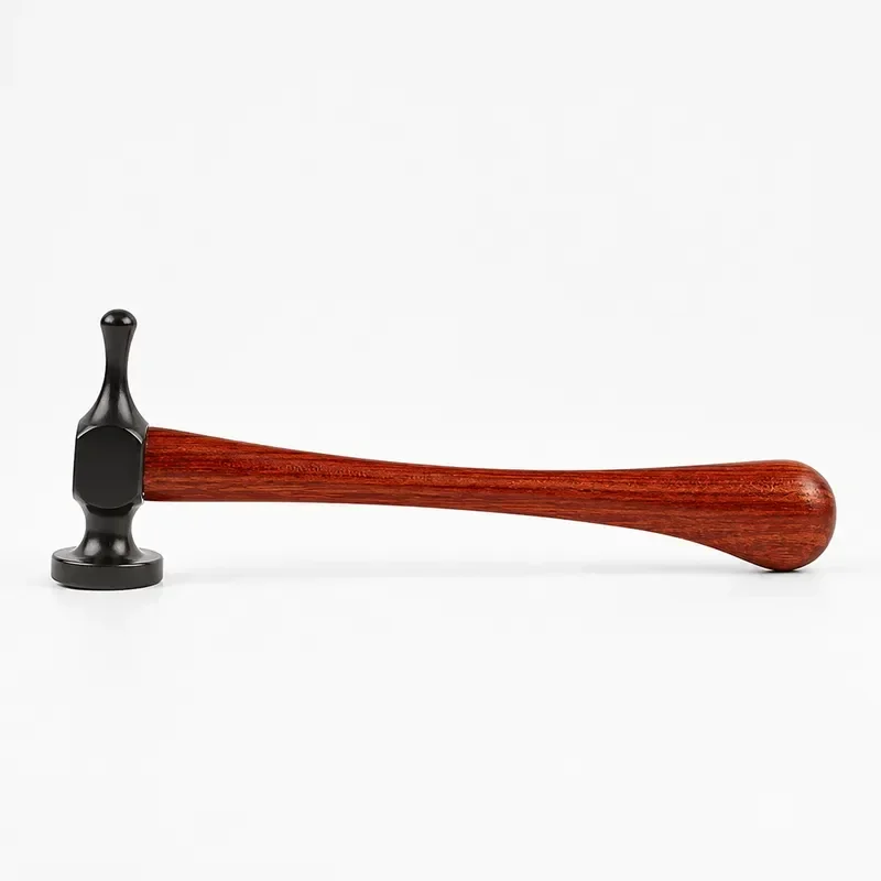 HRC52 55 High Carbon Steel Ball Peen Hammer Rosewood Handle Leather Craft Stitching Jewelry Making Tool Gothic Design