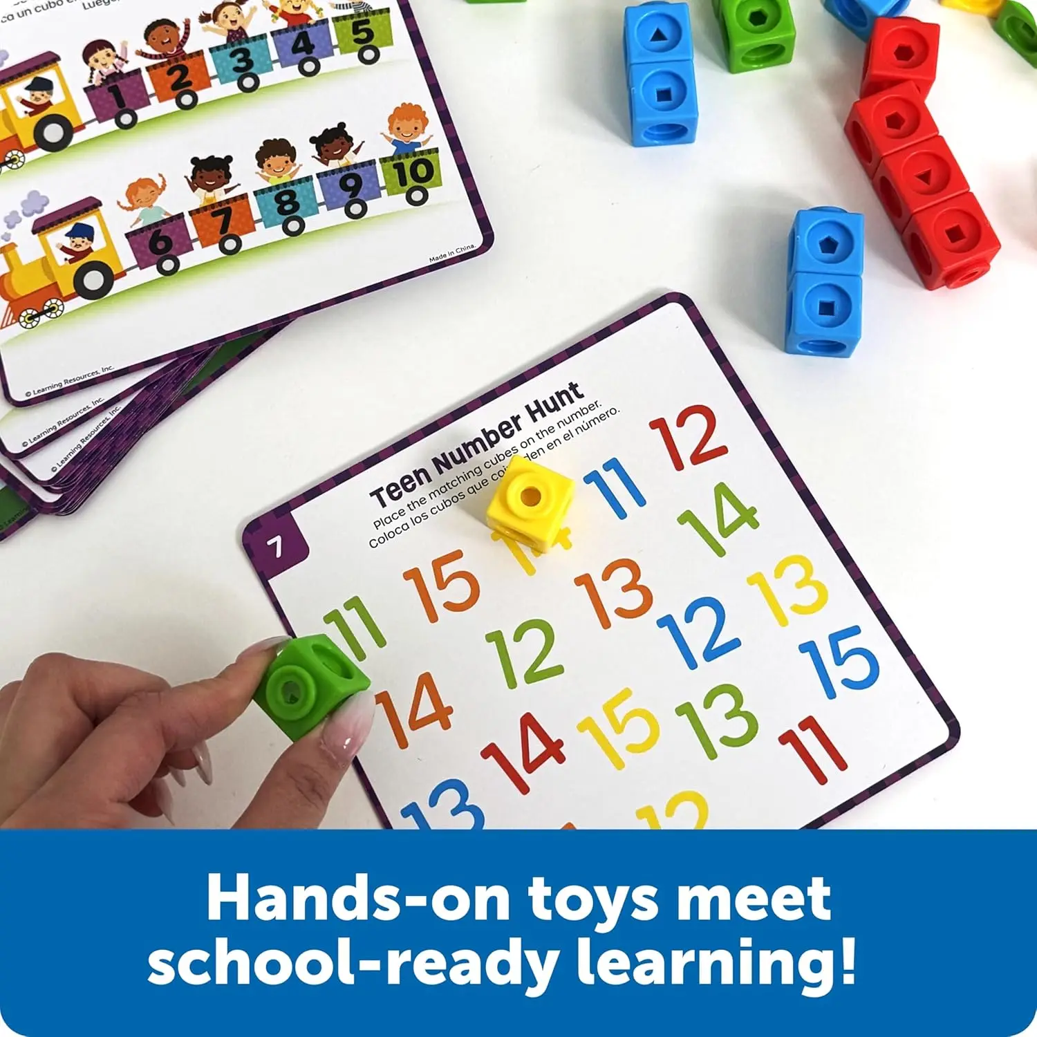 Kit Pembelajaran Angka Pembangun Keterampilan, Manipulatif Matematika, Kubus Penghubung, Perlengkapan Homeschool, Yang Harus Dimiliki di Kelas Prasekolah, Todd