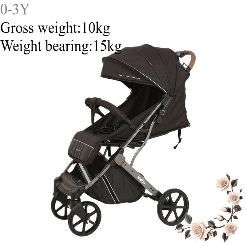 

Коляска Легкая коляска с высоким обзором Детская коляска Детская прогулочная коляска Артефакт