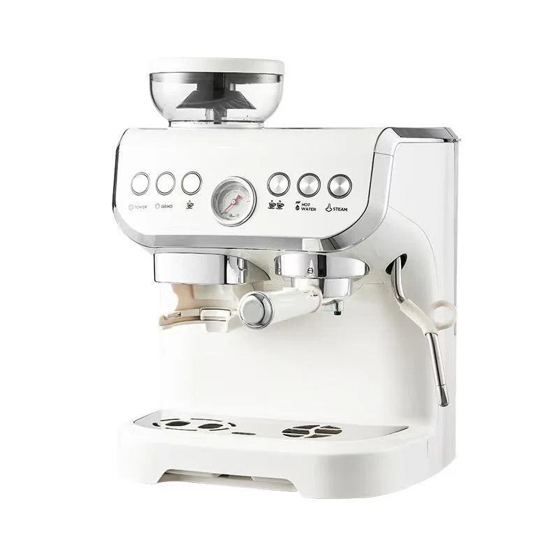 

All-In-One Semi-Automatic Espresso Machine 15 Bars High-Pressure Steam Dual Boiler Electric Grinding For Hotel Car & Outdoor Use