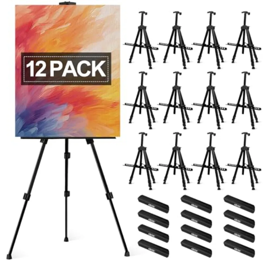 

Мольберт для художников, портативный регулируемый железный мольберт-тренога для демонстрации картин с сумкой, регулировка высоты от 2 до...