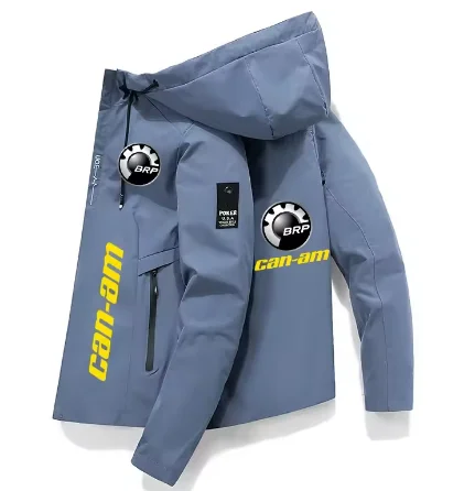 Spring/Summer New Model Brp Canam Car Logo Printed High-Quality Men's Jacket Casual Zippered Workwear Fashion Sportswear Style