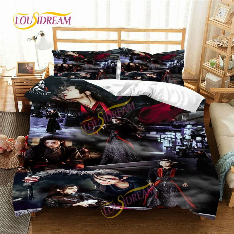 The Untamed  Duvet Pillowcase  Four Seasons King Bed Sheet MoDaoZuShi Weiwuxian Three Piece  Bed Cover comforter bedding sets.