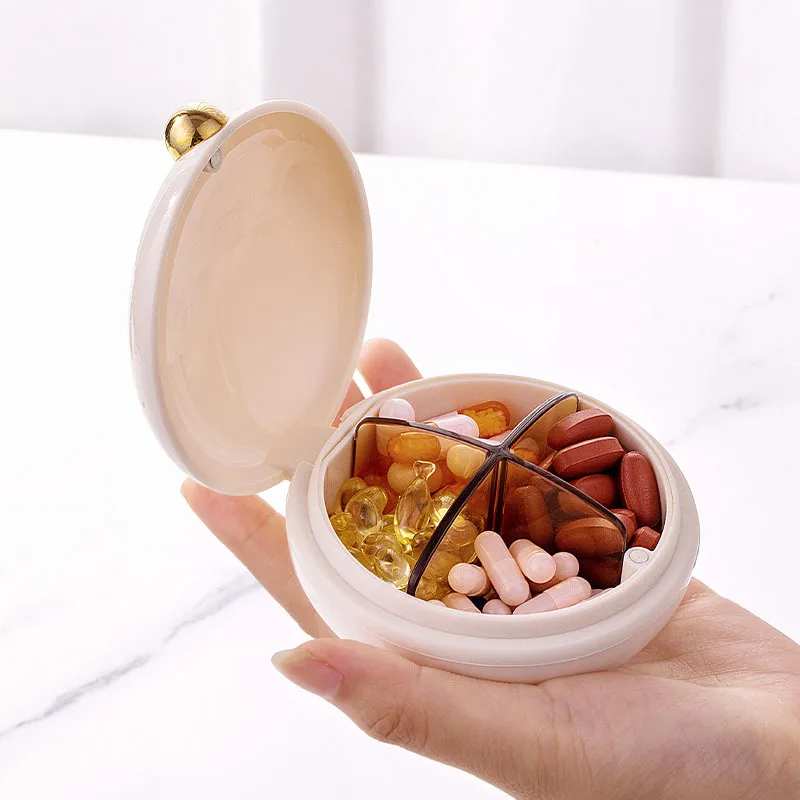 Portable Pill Cases Sealed Medicine Storage Bin Tablet Candy Sweets Dispenser for Home Travel Pastilleros De Medicinas Pill Box