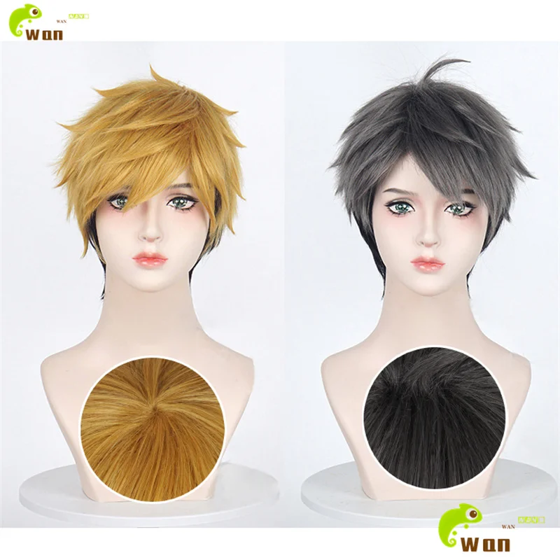 

Miya Atsumu Cosplay Wig Miya Osamu Cosplay Wig 30cm Short Cosplay Anime Wigs Heat Resistant Synthetic Hair Halloween