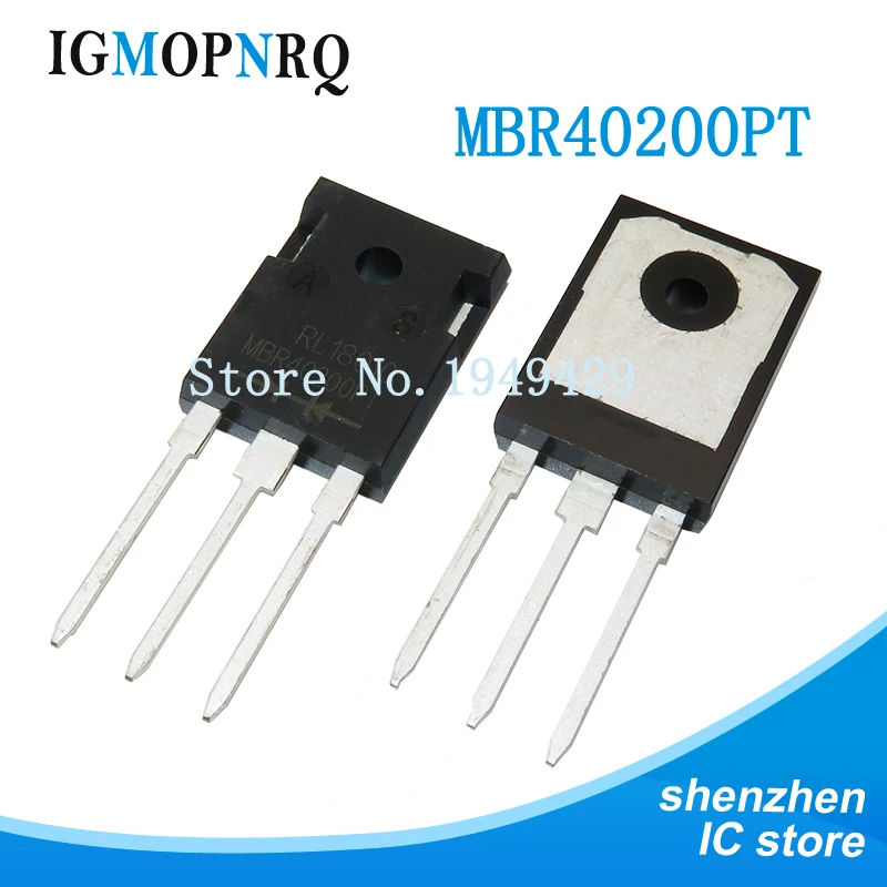 5 stücke mbr40200pt mbr40200 schottky diode neu