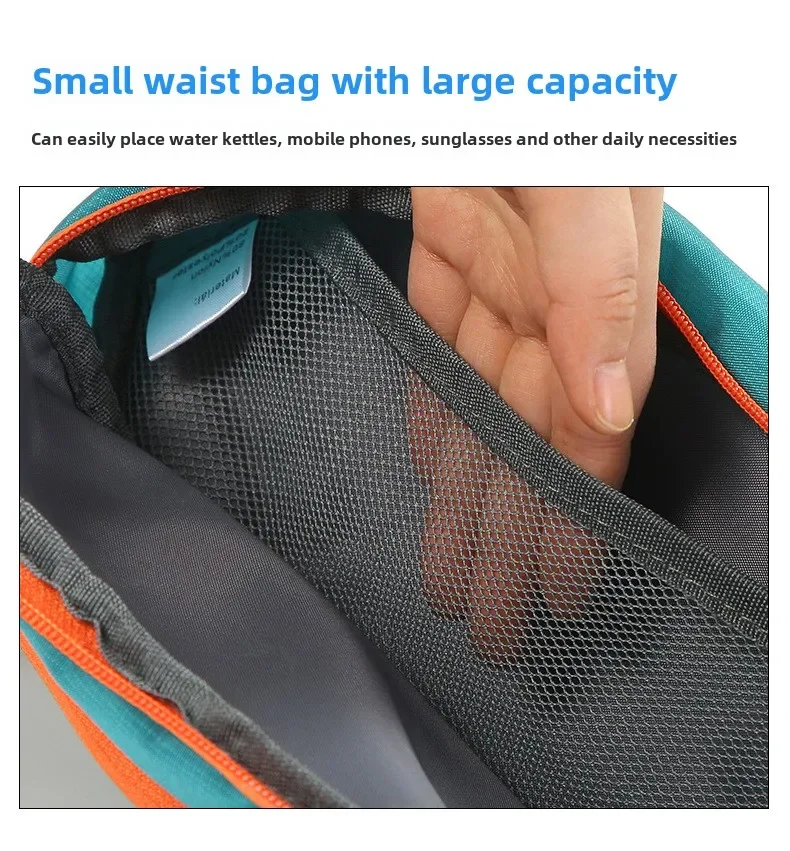 JUNGLE KING CY084 New Outdoor Running Fanny Pack Sports Bag Waterproof Nylon Waist Bag Portable Ultralight Travel Shoulder Bag